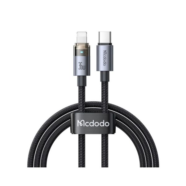 Mcdodo CA-6940 36W USB-C to Lightning Transparent Cable