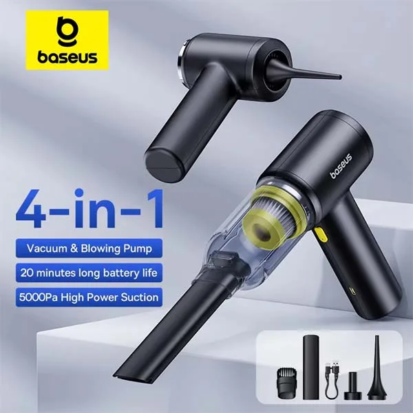 Baseus AT Car Vacuum Cleaner 5000 PA Cosmic Black