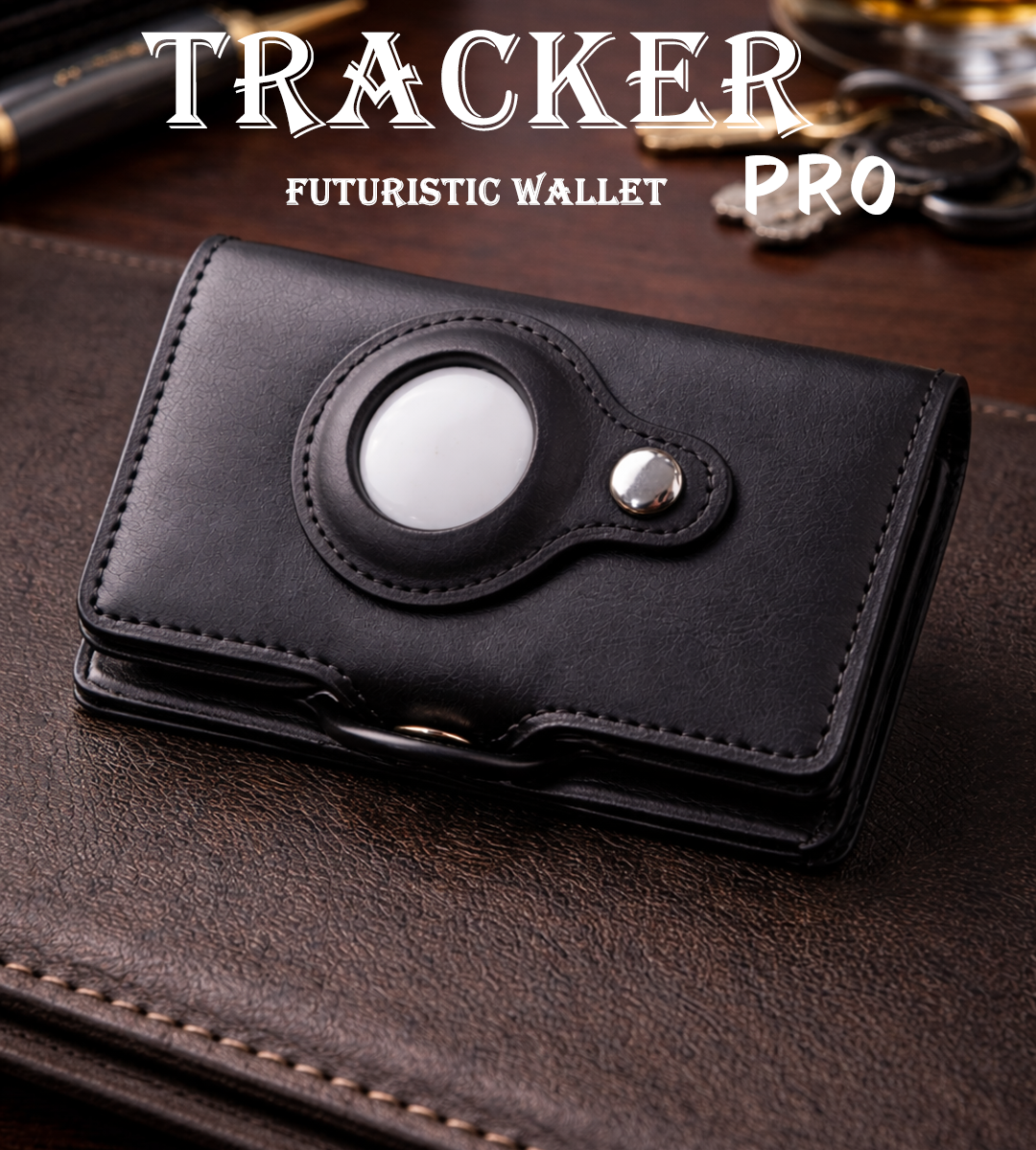 Aesthetic Functional Wallet with AirTag